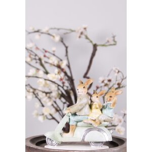 Clayre & Eef 6PR3845 Декоративний кролик 17x7x15 см зелений - коричневий