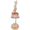 Clayre & Eef 6PR3884 Прикраса Кролик 11x11x35 см Рожевий - Бежевий