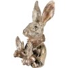 Clayre & Eef 6PR3888 Декоративний кролик бежево-золотий 14x13x24 см