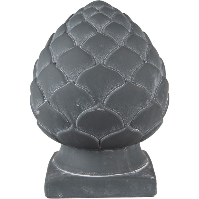 Clayre & Eef 6TE0470M Декоративна шишка Ø 18x24 см сіра