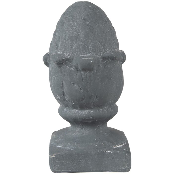 Clayre & Eef 6TE0476 Прикраса Шишка 11x11x21 см сіра