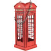 Clayre & Eef 6Y4948 Тримач для пляшок Телефонна скринька 11x11x29 см червоний