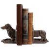 Clayre & Eef 6Y5427 Подставка для книг (2 штуки) Собака 23x8x13 см коричневая