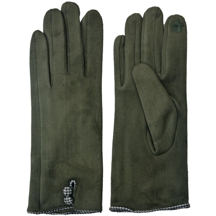 Рукавички зимові Clayre & Eef JZGL0036GR 8x24 см зелені Зелені