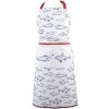 Фартук Clayre & Eef SSF41 70x85 см бело-голубой кухонный фартук