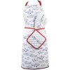 Фартук Clayre & Eef SSF41 70x85 см бело-голубой кухонный фартук