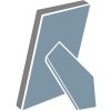 Деревяна рамка Hama Rise 10x15 см біла з натурального дерева з підставкою Портретний формат Пейзажний формат