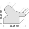 Пластиковая рамка Hama Вена 30x40 см серебристая