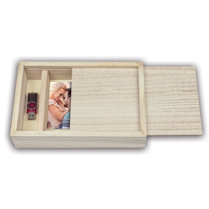 ZEP деревянная коробка для фотографий USB 15x20 см деревянная коробка 28,5x18,5x5 см