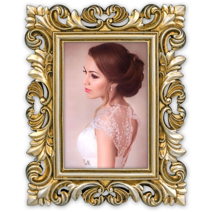 ZEP Барочная фоторамка Piriac Gold 10x15 см элегантный дизайн для настольного дисплея