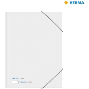 Етикетки HERMA 10700 перероблений папір А4 25,4x10мм білий перманентний