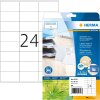 HERMA 10703 Этикетки из переработанной бумаги A4 70x36 мм белые постоянные