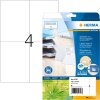 HERMA 10706 Этикетки из переработанной бумаги A4 105x148 мм белые постоянные