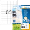 HERMA 10725 Этикетки из переработанной бумаги A4 38,1x21,2 мм белые с постоянным клеем