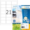 HERMA 10727 Этикетки из переработанной бумаги A4 63,5x38,1 мм белые с постоянным клеем