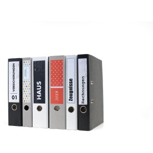 HERMA 10739 Этикетки для папок A4 192x38 мм белые постоянные для узких папок