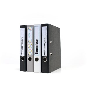 HERMA 10745 Этикетки для папок A4 192x38 мм белые перманентные из переработанной бумаги