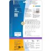 HERMA 10745 Этикетки для папок A4 192x38 мм белые перманентные из переработанной бумаги
