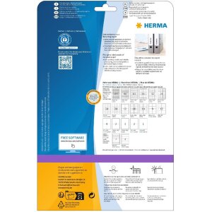 HERMA 10746 Этикетки для папок A4 192x61 мм белая...