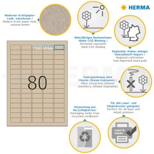HERMA 10751 Бумажные этикетки Silphie A4 35,6x16,9 мм...