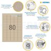HERMA 10751 Бумажные этикетки Silphie A4 35,6x16,9 мм натуральные коричневые с постоянным клеем