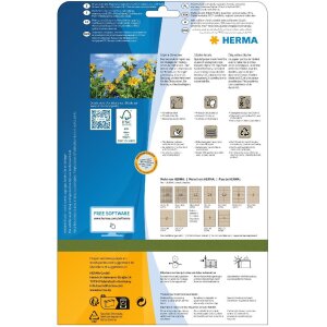 HERMA 10757 Этикетки Silphie бумажные A4 210x148 мм...