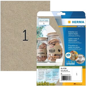 HERMA 10758 Этикетки Silphie бумажные A4 210 x 297 мм...
