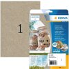 HERMA 10758 Этикетки Silphie бумажные A4 210 x 297 мм натуральные коричневые перманентные