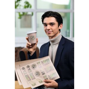 HERMA 10760 Этикетки для папок 192 x 61 мм натуральные коричневые с постоянным клеем 80 шт.