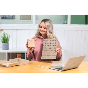 HERMA 10760 Этикетки для папок 192 x 61 мм натуральные коричневые с постоянным клеем 80 шт.