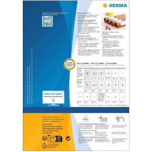 HERMA 10773 Атмосферостойкие этикетки A4 105x148 мм белые...