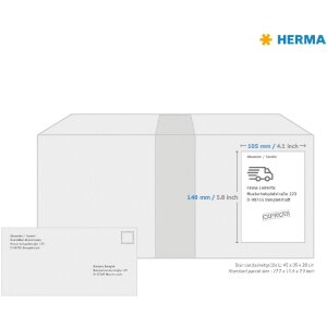 HERMA 10773 Атмосферостойкие этикетки A4 105x148 мм белые 320 этикеток