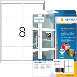 HERMA 10795 Атмосферостойкие этикетки 99,1 x 67,7 мм...