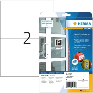 HERMA 10797 Атмосферостойкие этикетки A4 210x148 мм белые...