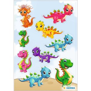 HERMA 15486 Набір блискучої фольги Magic Sticker Small Dinos