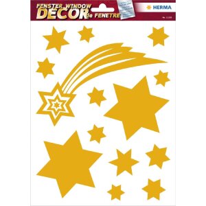 HERMA 15545 Набор наклеек для окон Рождественские звезды...