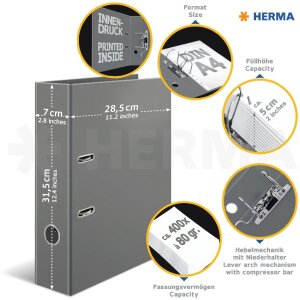 HERMA 19654 Папка з малюнком А4 Вода 70мм Водяний обєм...