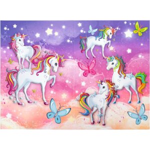 HERMA 19738 Papierkorb Einhorn-Design stabil Karton 22x31.5cm