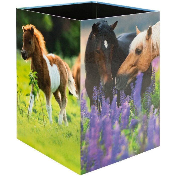 HERMA 19741 корзина для мусора лошадь луг дизайн картон 22x31,5 см