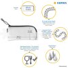 HERMA 20004 Универсальный чехол 23x11 см Зеленый угол Застежка-молния