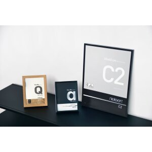 Nielsen алюминиевая фоторамка C2 текстурированная серая матовая 40x50 см акриловое стекло