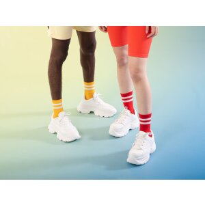 Подвійна упаковка шкарпеток для екіпажу EatMySocks Кетчуп та Гірчиця
