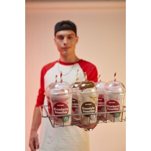 EatMySocks подвійна упаковка шкарпеток Полуничний Смузі шкарпетки на щиколотку шкарпетки екіпажу