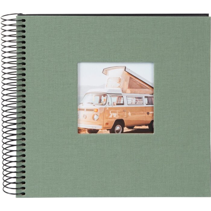 Спіральний альбом Goldbuch Bella Vista артишок 20x20 см 40 чорних сторінок
