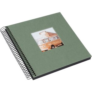 Спіральний альбом Goldbuch Bella Vista артишок 20x20 см 40 чорних сторінок