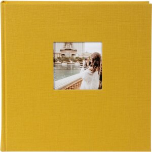 Фотоальбом Goldbuch Bella Vista гірчичний 25x25 см 60 білих сторінок