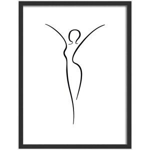 Деревяна рамка для вальтера Silhouette 30x40 см чорна