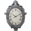 Настінний годинник Clayre & Eef 5KL0236 сріблясто-бежевий 56x6x76 см - 1xAA