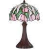 Настольная лампа LumiLamp 5LL-6307 Tiffany розовая Ø 27x40 см E14-max 1x40W
