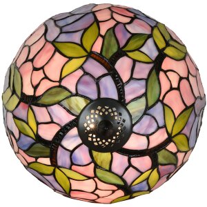 Настільна лампа LumiLamp 5LL-6308 Tiffany рожева Ø 30x50 см E27-max 1x60 Вт